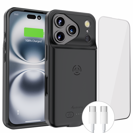 Battery Case for iPhone 17 Pro with Wireless Charging (BX17Pro)