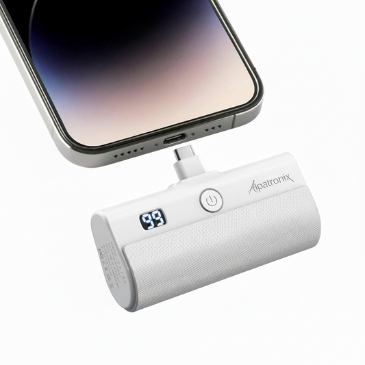 PX200 Portable Charger for iPhone 17/16/15 USB-C Small Power Bank 20W 5,000mAh PD Fast Charging Battery Pack for iPhone17/16/15 Series, Samsung Galaxy S25/S24/S23 Android (PX200 Black)