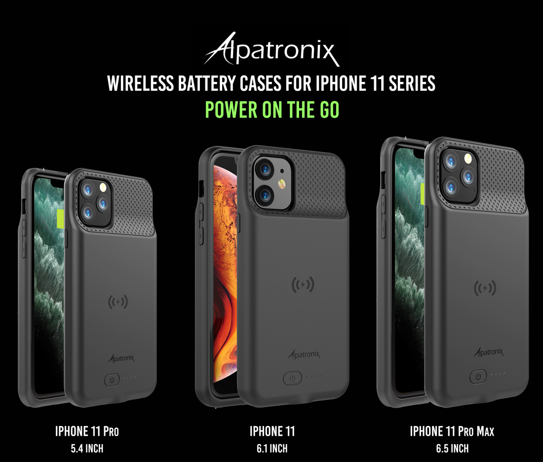 Battery charging charger case for iPhone 11, iPhone 11 pro, iPhone 11 pro max
