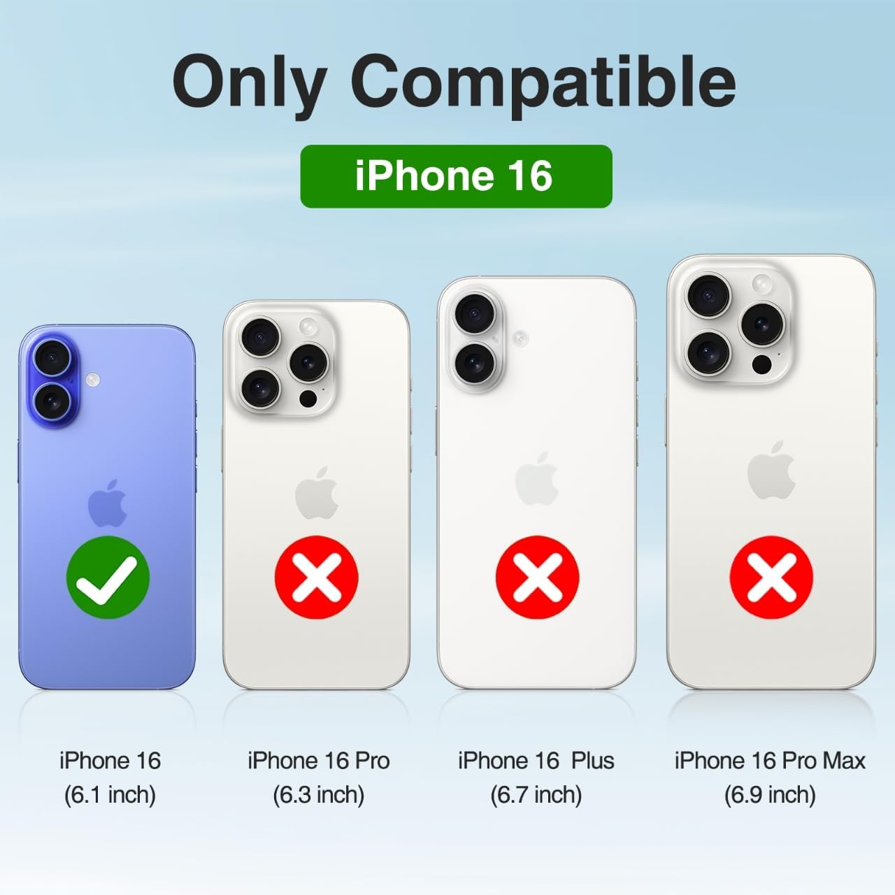 Battery Case for iPhone 16/16e/17e with Wireless Charging (BX16