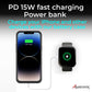 Battery Case for iPhone 15 Pro Max, 15 Plus, 14 Pro Max, 14 Plus, 13 Pro Max, and 12 Pro Max, 7000mAh Wireless Charging Case with 15W Fast Charging Power Bank (BX15PMW)