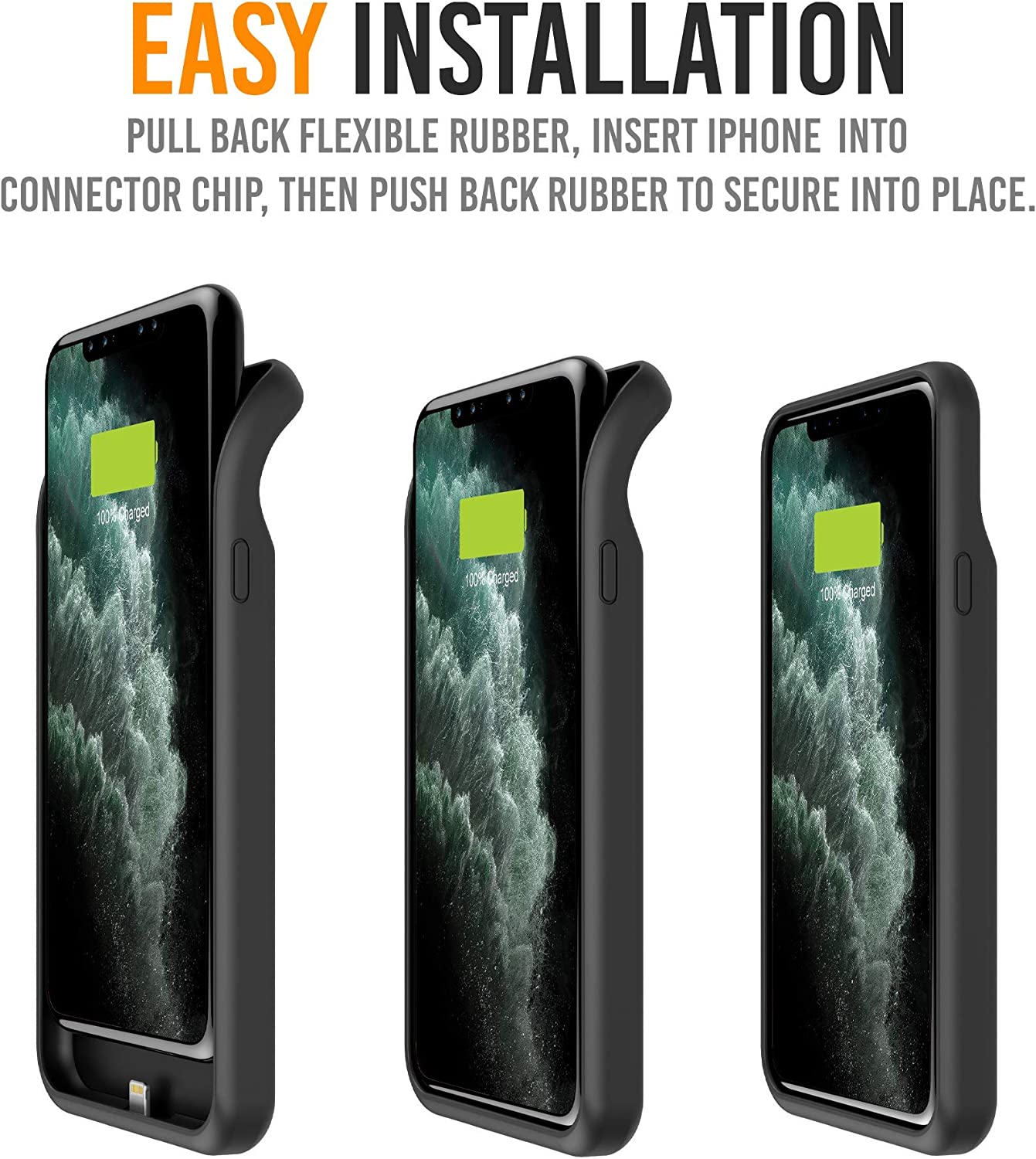 Alpatronix Battery Case for iPhone 14 Pro Max And iPhone 14 Plus (6.7 Inch), Strong Slim Protective Extended Charging Cover with Wireless Charging, Ap