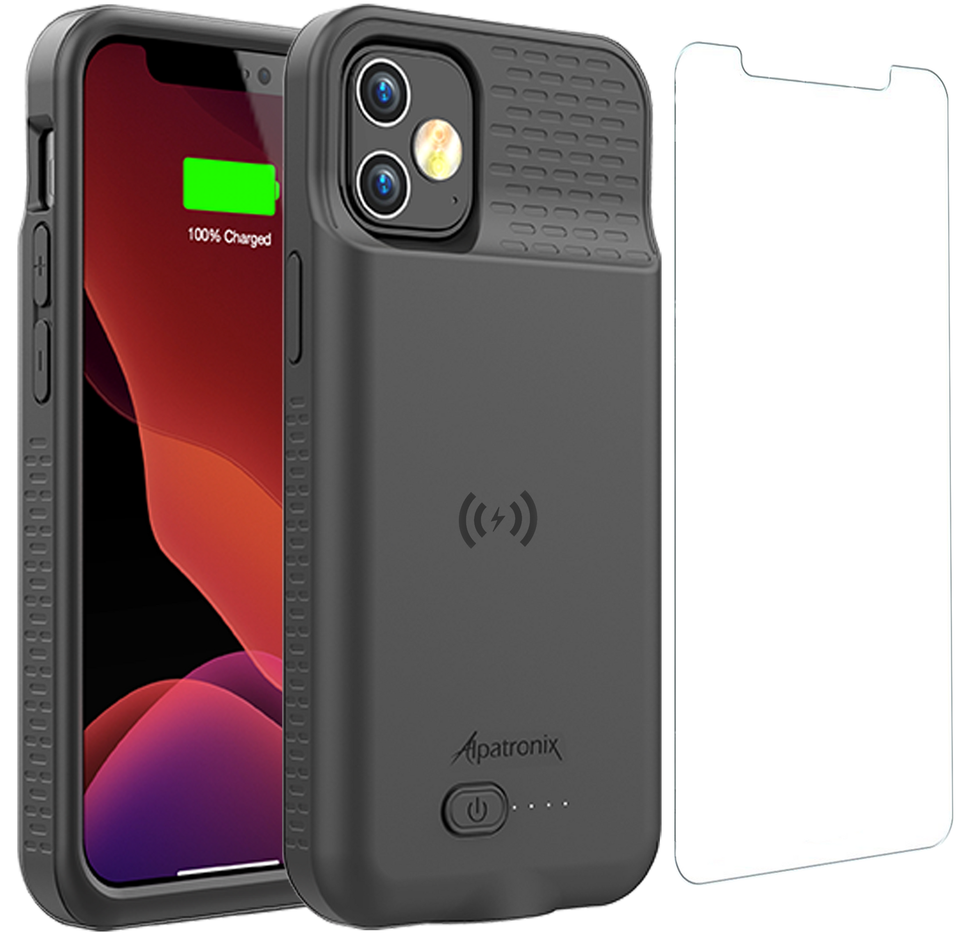 Alpatronix Battery Case for iPhone 12 mini (5.4 Inch), Slim Portable Protective Extended Charger Cover with Wireless Charging, Lightning Input, Carpla Alpatronix Battery Case for iPhone 12 mini (5.4 Inch), Slim Portable Protective Extended Charger Cover with Wireless Charging, Lightning Input, Carpla
